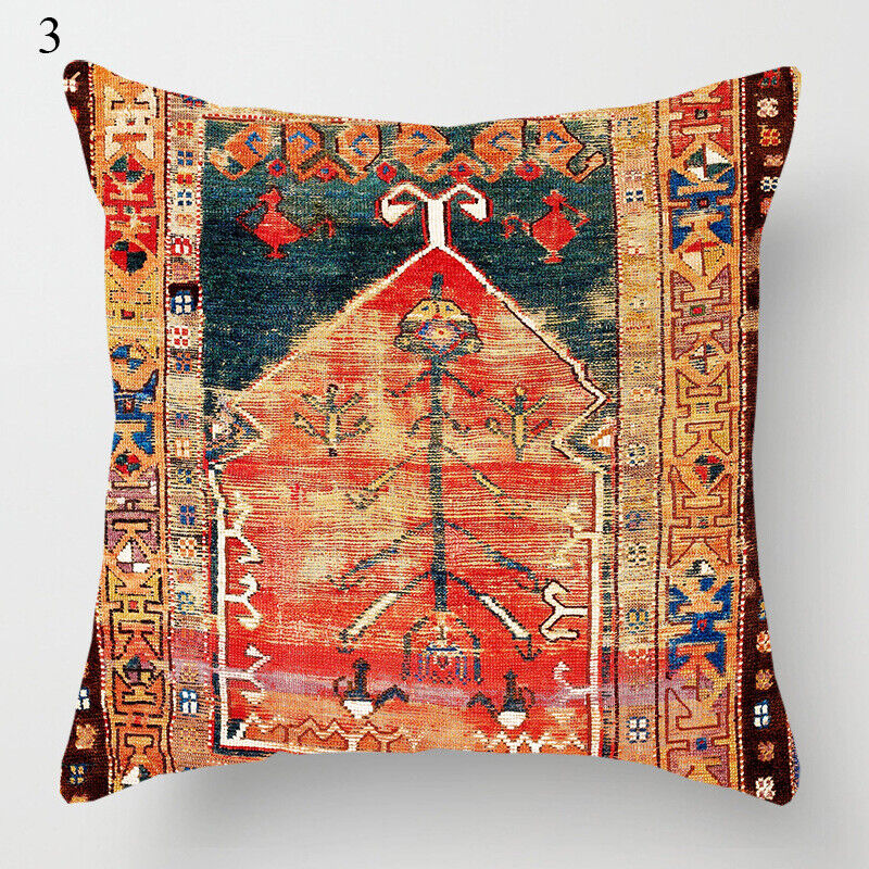 Ethnic Boho Mandala Print Throw Pillow Case Sofa Cushion Cover Home Decor