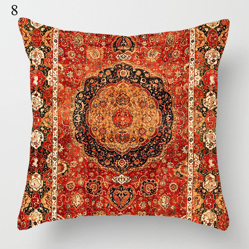 Ethnic Boho Mandala Print Throw Pillow Case Sofa Cushion Cover Home Decor