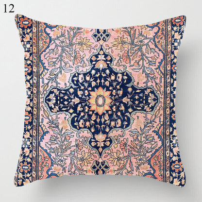 Ethnic Boho Mandala Print Throw Pillow Case Sofa Cushion Cover Home Decor