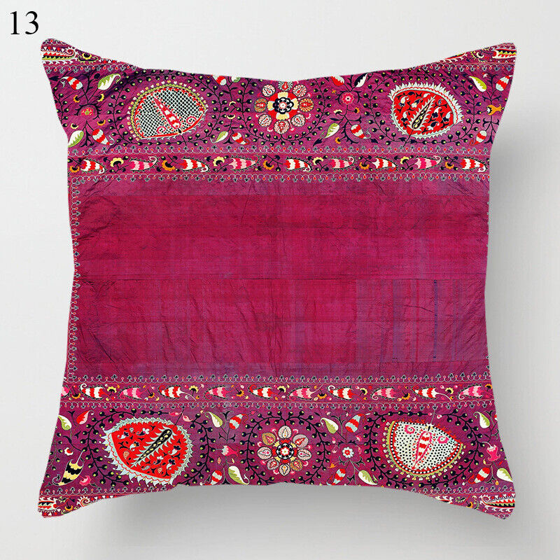 Ethnic Boho Mandala Print Throw Pillow Case Sofa Cushion Cover Home Decor