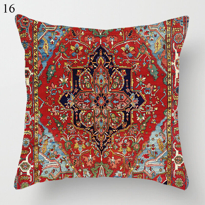 Ethnic Boho Mandala Print Throw Pillow Case Sofa Cushion Cover Home Decor