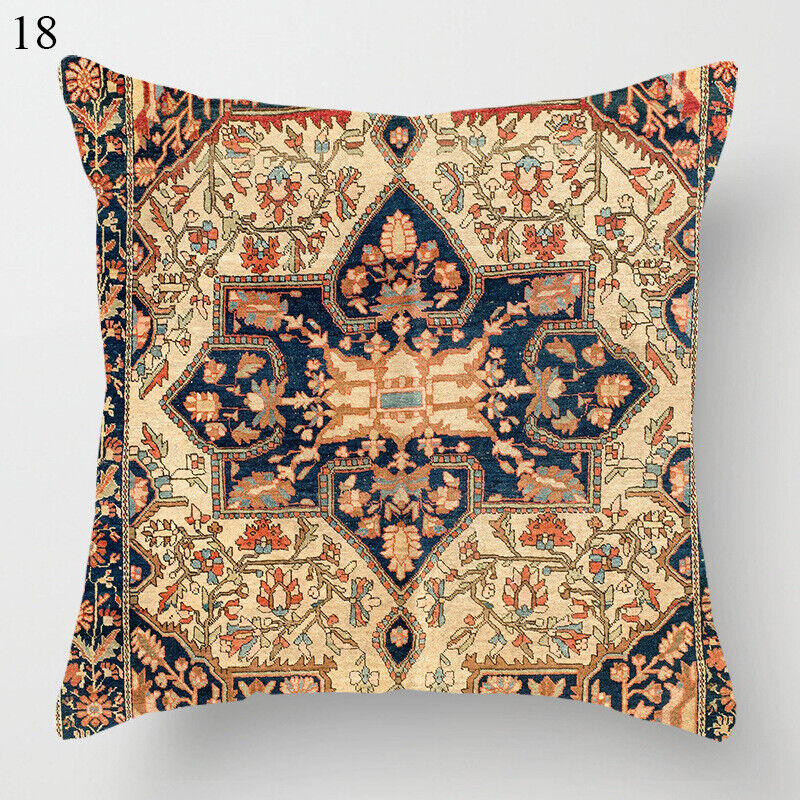 Ethnic Boho Mandala Print Throw Pillow Case Sofa Cushion Cover Home Decor