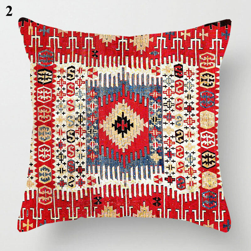 Ethnic Boho Mandala Print Throw Pillow Case Sofa Cushion Cover Home Decor