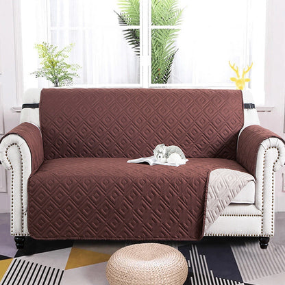 Quilted Sofa Cover Pet Protector Throw Waterproof Sofa Slip Covers 1/2/3 Settee