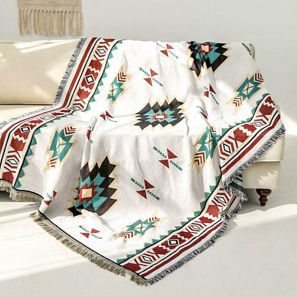 Geometric Aztec Throw Blanket