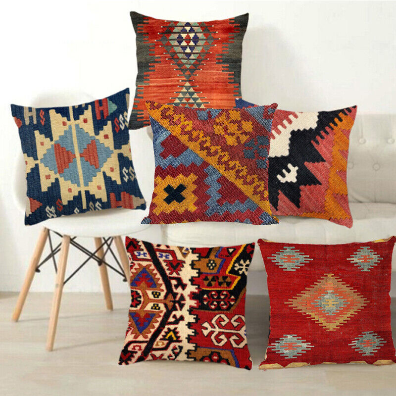 Ethnic Boho Mandala Print Throw Pillow Case Sofa Cushion Cover Home Decor