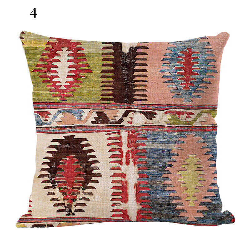 Ethnic Boho Mandala Print Throw Pillow Case Sofa Cushion Cover Home Decor