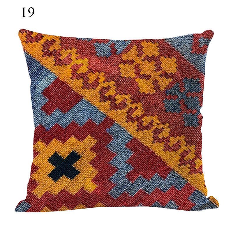 Ethnic Boho Mandala Print Throw Pillow Case Sofa Cushion Cover Home Decor