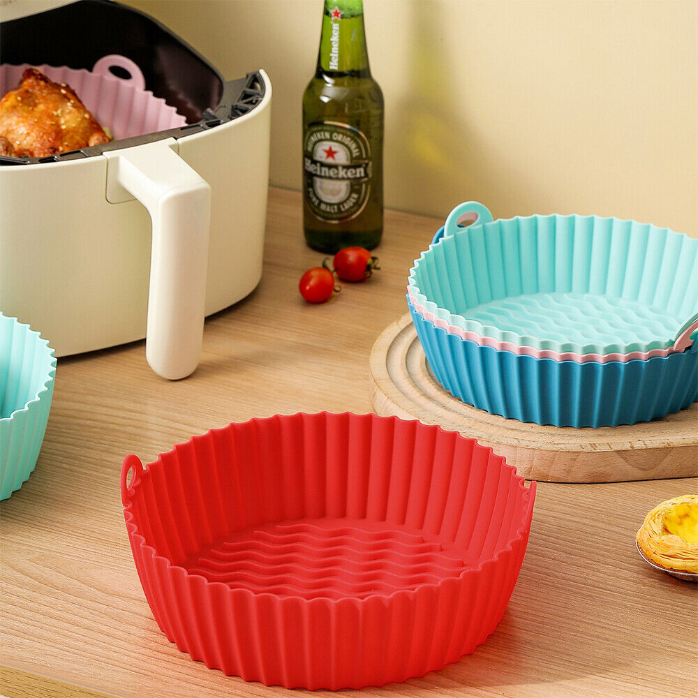 Reusable & Long-Lasting Silicone Tray for Air Fryer Baking