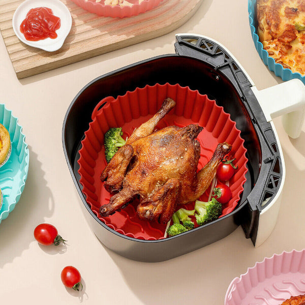 Reusable & Long-Lasting Silicone Tray for Air Fryer Baking
