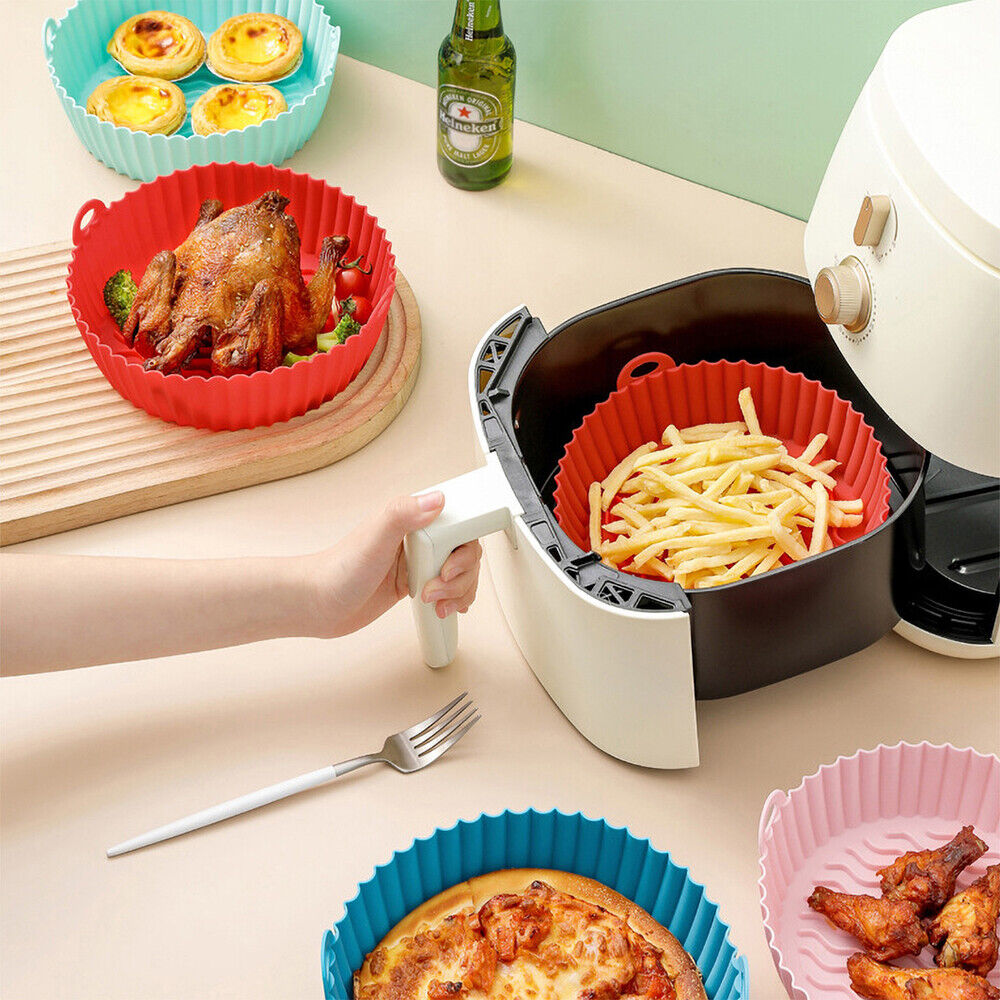 Reusable & Long-Lasting Silicone Tray for Air Fryer Baking