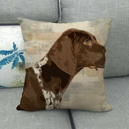 18" Pet Dog Puppy French Bulldog Throw Pillow Case Labrador Couch Cushion Cover